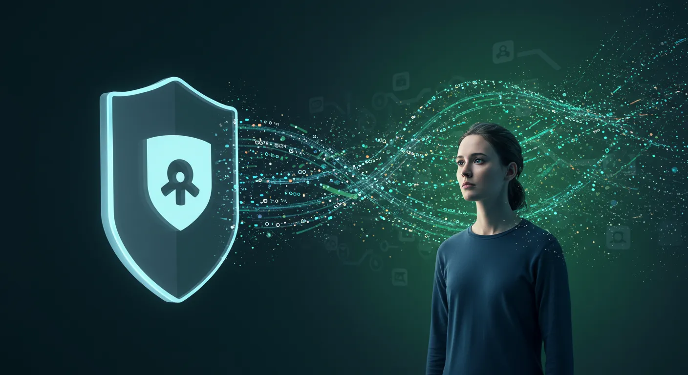 Symbol für Datensicherheit und Identitätsschutz