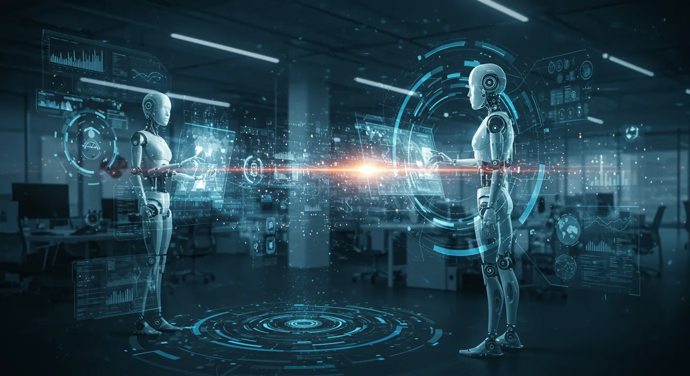 Ein Pilot steuert ein digitales Cockpit